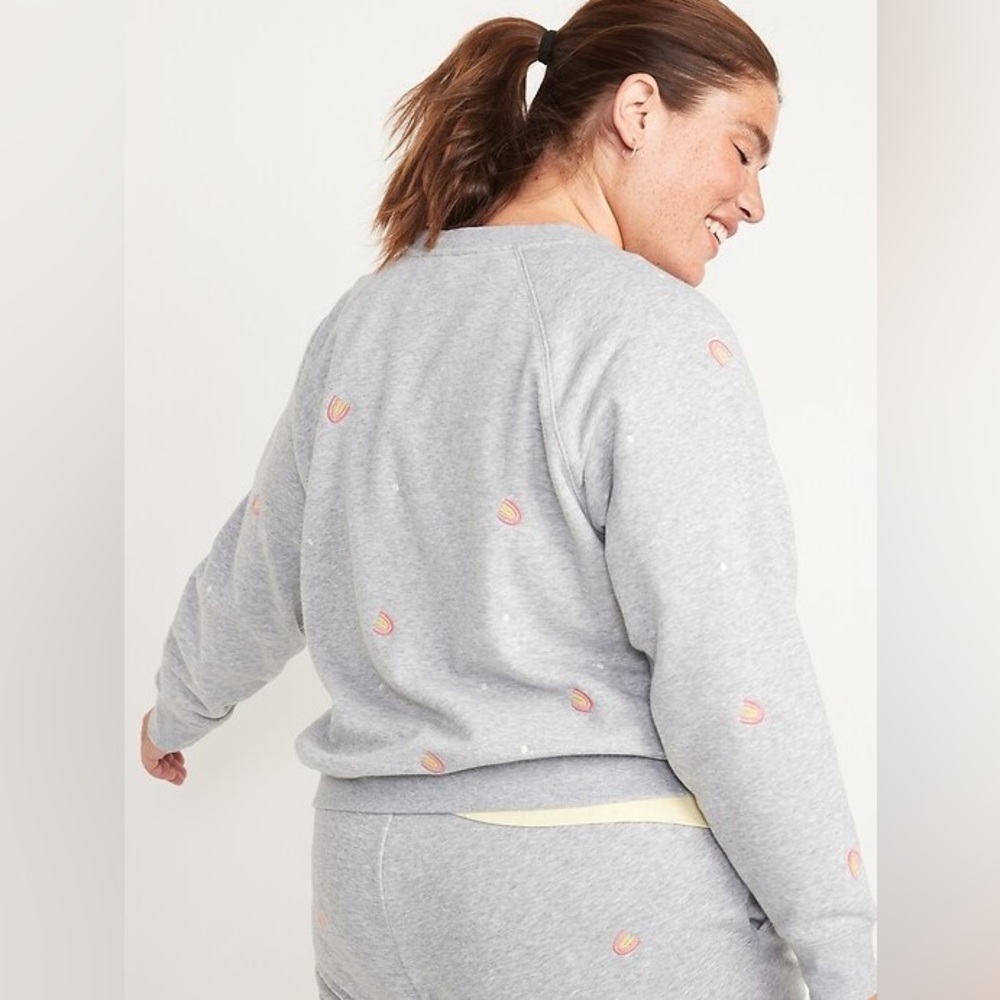 OLD NAVY rainbow embroidered sweatsuit